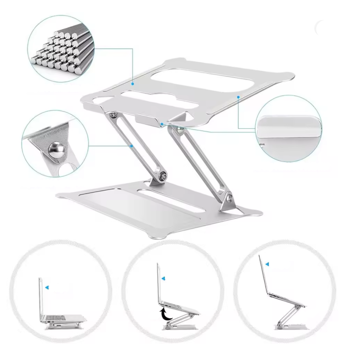 Faltbarer Laptopständer für unterwegs