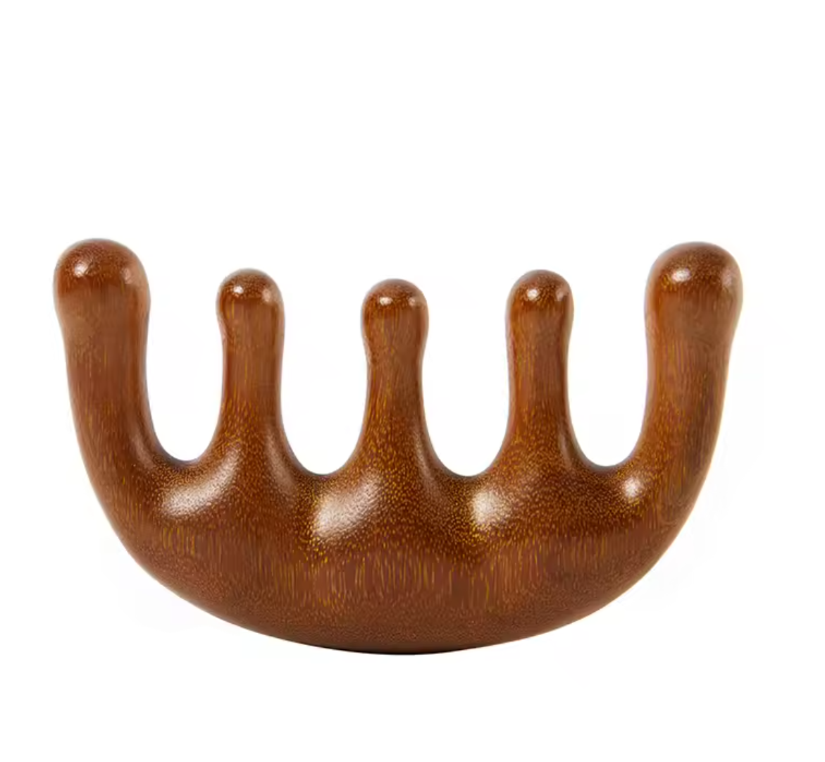 Natürlicher Massagekamm aus Holz