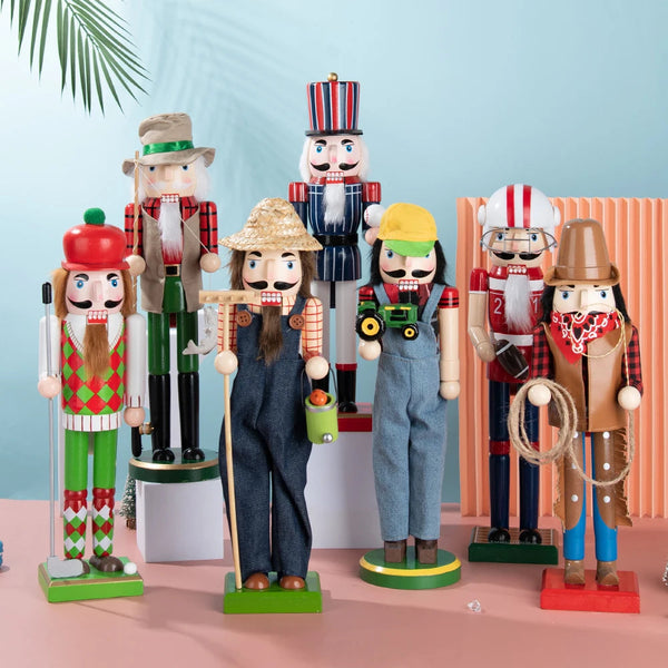 Magische Holz-Nussknacker Figur 