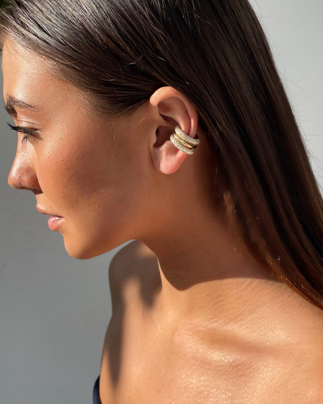 Eleganter Ohrmanschette ohne Piercing